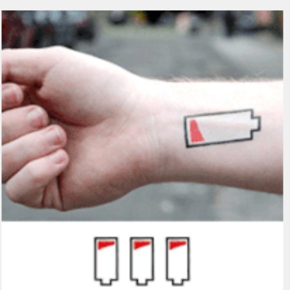 NEW TEMPORARY BODY TATTOOS LIMITED BATTERY - Picture 1 of 2
